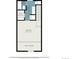 Detailed floor plan showcasing bedroom, bathrooms, and walk-in closet dimensions and layout on the second level at 3231 S Estes St, Lakewood, CO 80227