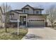 Charming home featuring well-maintained landscaping, a two-car garage, and a welcoming front porch at 12291 Coral Burst Ct, Parker, CO 80134