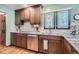 Kitchen with granite countertops and modern cabinets at 8272 Bighorn Ct, Lone Tree, CO 80124