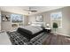 Bedroom with neutral walls and modern black and white accents at 2409 W 38Th Ave, Denver, CO 80211