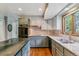 Stylish kitchen with updated appliances, modern backsplash, and sleek countertops at 7873 E Colgate Pl, Denver, CO 80231