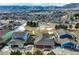 Aerial view of houses and community, mountain backdrop at 16845 Buffalo Valley Path, Monument, CO 80132