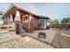 Backyard patio with fire pit and grill at 16845 Buffalo Valley Path, Monument, CO 80132