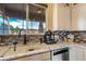 Modern kitchen with stainless steel appliances and granite countertops at 16845 Buffalo Valley Path, Monument, CO 80132