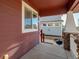 Porch with access to the backyard and grill at 16845 Buffalo Valley Path, Monument, CO 80132