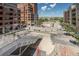 Modern cityscape showing upscale neighborhood buildings, landscaping and pedestrian walkways at 1440 Little Raven St # 202, Denver, CO 80202