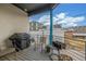 Cozy balcony with grill and seating, perfect for outdoor dining and relaxing at 3142 W 20, Denver, CO 80211
