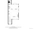 Second floor layout including the kitchen, dining area, living room and bathroom at 3142 W 20, Denver, CO 80211