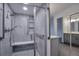 Updated bathroom with walk-in shower at 13601 E Marina Dr # 404, Aurora, CO 80014