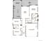 Detailed floor plan showcasing a spacious layout with open kitchen, great room, primary bedroom, and two-car garage at 24745 E 41St Ave, Aurora, CO 80019
