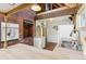 Well-lit kitchen with brick oven, stainless sink, and bright countertops for a modern cooking experience at 1472 Sinton Rd, Evergreen, CO 80439