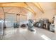 Expansive garage interior with two large doors, high ceilings, and ample space, perfect for various projects at 12291 S Critchell Ln, Littleton, CO 80127