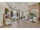 Spacious lobby features fireplace, ample seating, and modern decor at 9481 E Mansfield Ave # 301, Aurora, CO 80014