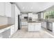 Bright and spacious kitchen with white cabinets, stainless steel appliances, and a center island with seating at 23870 E Dorado Pl, Aurora, CO 80016