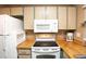 Functional kitchen with white appliances, ample cabinet space, and light countertops at 7978 Chase Cir # G, Arvada, CO 80003