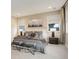 Serene main bedroom featuring neutral tones, soft carpeting, and ample natural light at 11142 Bright Sky St, Littleton, CO 80125