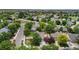 Aerial view of home with mature trees, fenced backyard in a desirable neighborhood at 7171 Canyon Way, Frederick, CO 80504