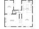 Detailed floor plan showcasing the layout of the home's living spaces at 2525 S Pennsylvania St, Denver, CO 80210