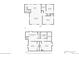 Detailed floor plan showcasing layout of bedrooms, living areas, and bathrooms of the home at 3011 Oneida St, Denver, CO 80207
