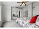 Spacious bedroom with vaulted ceiling, complemented by stylish decor and comfortable furnishings, creating a tranquil space at 5555 E Briarwood Ave # 2604, Centennial, CO 80122