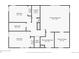 Second floor floorplan of the house showing the layout of the rooms at 277 Jewel St, Brighton, CO 80603