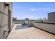Relaxing rooftop deck featuring comfortable lounge seating and city views at 3008 Blake St, Denver, CO 80205