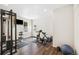 Exercise room featuring workout machines and free weights on a hardwood floor at 6087 Highway 9, Breckenridge, CO 80424
