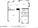 Detailed first floor plan showcasing kitchen, living room, dining area, garage, and office, with square footage for each room at 12678 Fisher Ln, Englewood, CO 80112