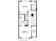 Upper level floor plan with a primary suite, two baths, a walk-in closet, laundry, and another bedroom at 2547 Blue Grama Ln, Superior, CO 80027