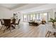 Bright and airy bedroom features dining area, lots of natural light, and modern decor at 2901 N Wyandot St # 19, Denver, CO 80211