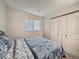 Cozy bedroom with a full size bed, wood floors and closet space at 2740 W 86Th Ave # 178, Westminster, CO 80031