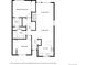 Detailed floorplan of a two-bedroom apartment showing the layout of the living spaces and bedrooms at 2740 W 86Th Ave # 178, Westminster, CO 80031