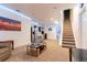 Finished basement area with kitchenette, recessed lighting, and modern appliances at 10935 Acadia, Parker, CO 80138