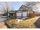 Exterior view of home with well-maintained lawn, three-car garage, and basketball hoop at 10935 Acadia, Parker, CO 80138