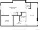 Detailed floor plan showing the layout of the basement, with dimensions of each room at 10935 Acadia, Parker, CO 80138