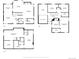 Complete set of floor plans showing first floor, second floor, and basement layouts with dimensions at 10935 Acadia, Parker, CO 80138
