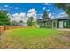 Spacious backyard featuring lush green grass and a privacy fence, perfect for outdoor entertaining at 6498 S Everett Way, Littleton, CO 80123