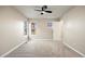 Bedroom with ceiling fan and neutral wall colors at 8690 Allison St # H, Arvada, CO 80005