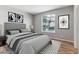 Serene bedroom with a large window, plush bedding, and modern accents for a restful retreat at 2575 S Syracuse Way # 101, Denver, CO 80231