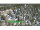 Artist rendering of property lines and buildings amidst a landscape of trees at 29657 Loomis Way, Golden, CO 80403