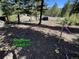 Lot corner location with flagging tape and artist rendering at 29657 Loomis Way, Golden, CO 80403