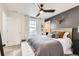 Charming bedroom features a striking accent wall and comfortable furnishings at 6063 Eldora St, Golden, CO 80403