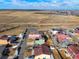 Aerial view showing house location and surrounding neighborhood at 334 Feather Pl, Lochbuie, CO 80603