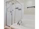 Bathroom with shower and tub, ideal for a relaxing bath at 3836 Garnet Way, Highlands Ranch, CO 80126