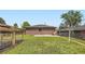 Expansive green backyard with a brick house and wood fencing at 925 Wolff St, Denver, CO 80204
