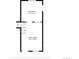 Floor plan showcasing the layout of the kitchen and living room on the first floor at 19053 E 22Nd Dr, Aurora, CO 80011