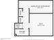 Basement floor plan outlines utility room, gym, storage space, and stair locations at 2330 Yarrow St, Lakewood, CO 80214