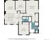 Second floor plan detailing bedrooms, bathrooms, and layout of upper level at 1432 Red Mica Way, Monument, CO 80132