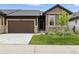 Charming single-Gathering home with a two-car garage, stone accents, and a well-maintained lawn at 6712 Sea Oats Dr, Parker, CO 80138