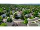 Lovely suburban neighborhood with tree-lined streets, well-manicured lawns and sidewalks for an active lifestyle at 2011 Sundrop Trl, Highlands Ranch, CO 80126